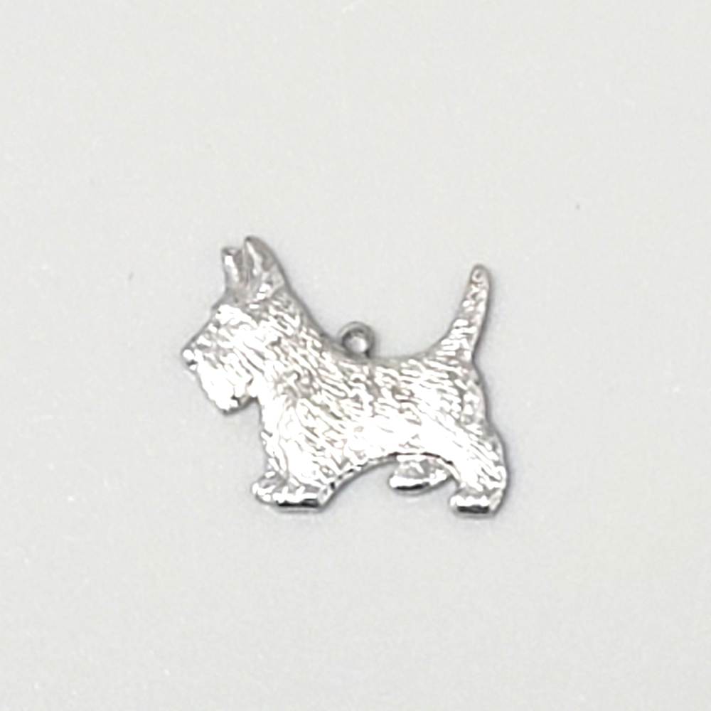 Sterling Silver Scottish Terrior (Scottie) Dog Pendant